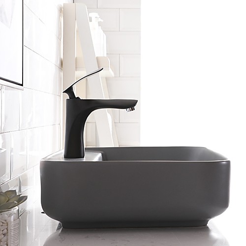 

Bathroom Sink Contemporary - Glass Rectangular Vessel Sink