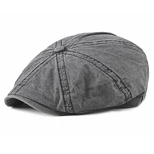 

Men's Basic Polyester Beret Hat-Solid Colored Fall Black Army Green Blue