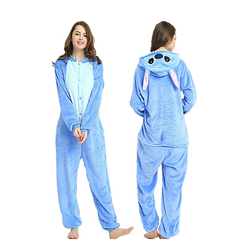 

Adults' Kigurumi Pajamas Dog Onesie Pajamas Flannelette Blue Cosplay For Men and Women Animal Sleepwear Cartoon Festival / Holiday Costumes
