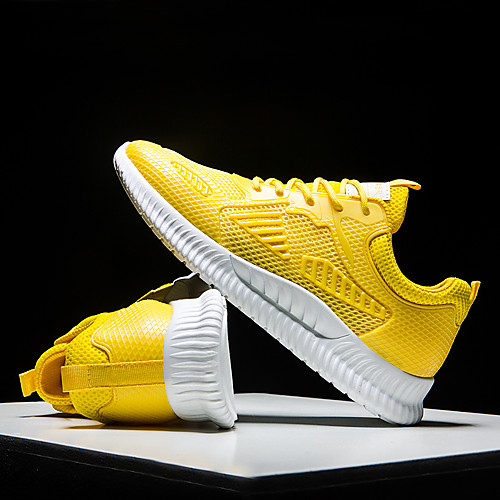 

Men's Light Soles Mesh Fall & Winter Sporty / Casual Athletic Shoes Running Shoes / Walking Shoes Breathable Black / White / Yellow
