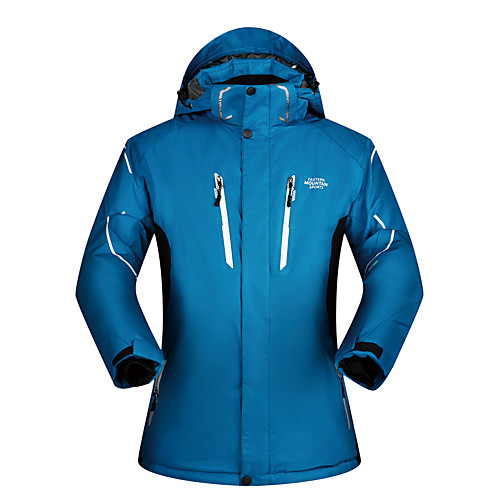 

MUTUSNOW Men's Ski Jacket Skiing Snowboarding Winter Sports Waterproof Windproof Warm Polyester Jacket Ski Wear / Solid Colored