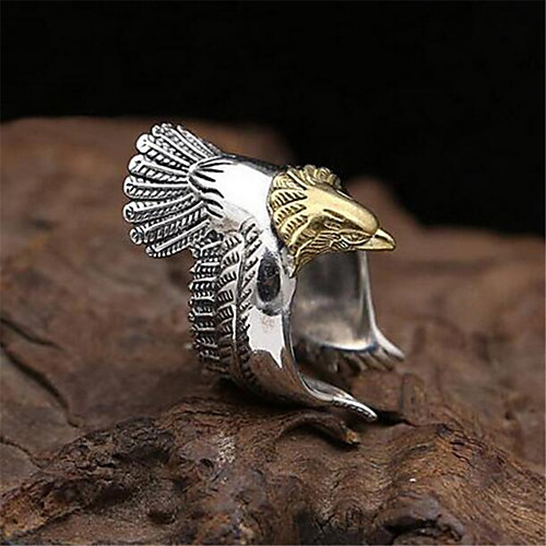 

Open Ring 3D Gold Silver Copper Silver Plated Eagle Precious Vintage Fashion 1pc Adjustable / Men's / Adjustable Ring
