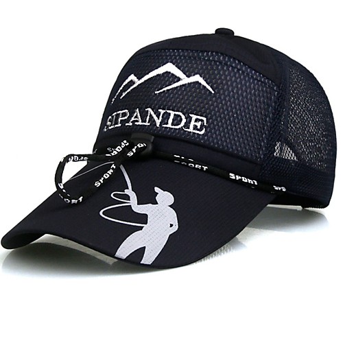 

Men's Basic Cotton Baseball Cap-Floral Print Black White Blue