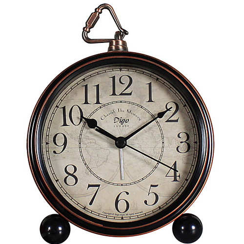 

Classic Retro Alarm Clock, Bed Alarm Clock Battery Operated Desk Clock Metal Silent Alarm Clock for Bedrooms