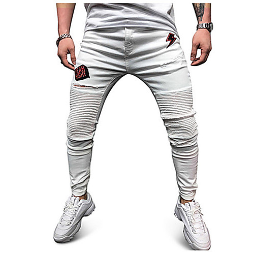 

Men's Street chic Chinos wfh Sweatpants - Print White XL XXL XXXL