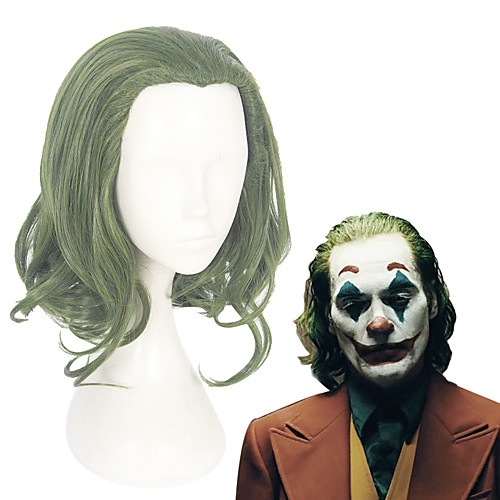 

Cosplay Joker Cosplay Wigs Men's Women's 12 inch Heat Resistant Fiber Green Anime Wig