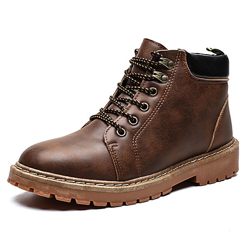 

Men's Combat Boots PU Winter Boots Black / Brown