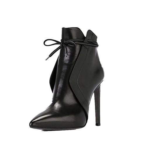 

Women's Boots Stiletto Heel Pointed Toe Faux Leather Booties / Ankle Boots Classic Fall & Winter Black