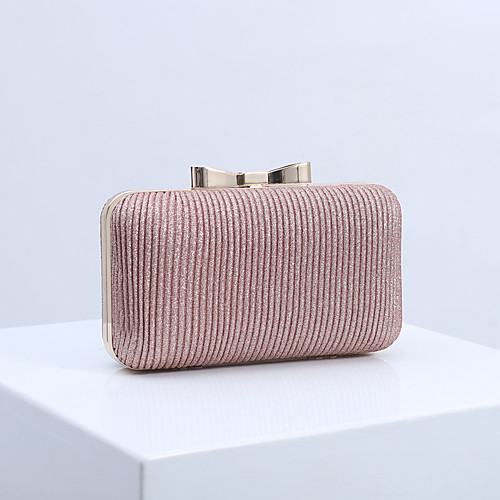 

Women's Bags PU Leather Polyester Evening Bag Glitter Bow(s) Wedding Party Event / Party Wedding Bags Purple Red Blushing Pink Dusty Rose