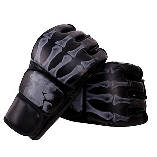 

Boxing Bag Gloves Boxing Training Gloves Grappling MMA Gloves For Taekwondo Boxing Karate Mixed Martial Arts (MMA) Fingerless Gloves Multifunctional Adjustable Breathable Unisex - Black White