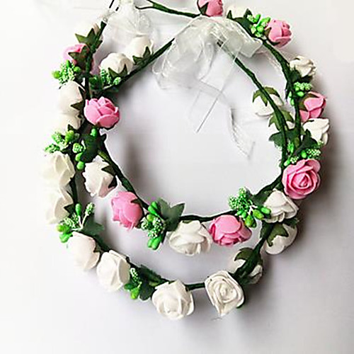 

Mix Headpiece with Ribbon Tie / Solid 1pc Wedding / Special Occasion Headpiece