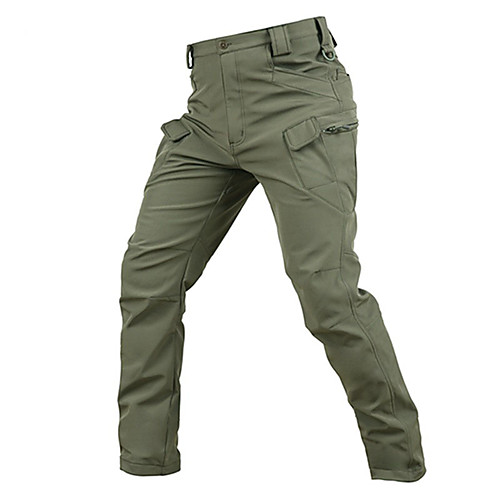

Men's Tactical Pants Thermal Warm Waterproof Windproof Quick Dry Spring Summer Fall Solid Colored Camo / Camouflage Bottoms for Camping / Hiking Hunting Fishing Army Green Camouflage Camouflage Gray
