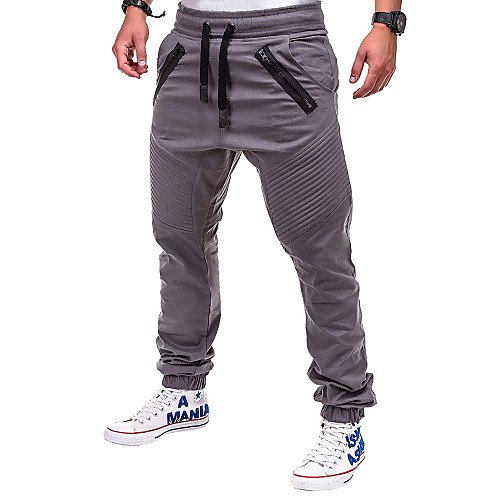 

Men's Sporty / Street chic Chinos / wfh Sweatpants Pants - Solid Colored Black Green Dark Gray US34 / UK34 / EU42 US36 / UK36 / EU44 US38 / UK38 / EU46