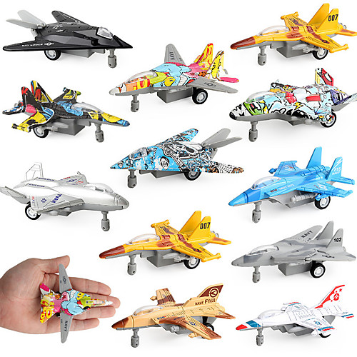 

Toy Airplane Plane Nautical Plane / Aircraft For Children Music & Light Pull Back Vehicles Soft Plastic Kid's Boys' Girls' Toy Gift 1 pcs