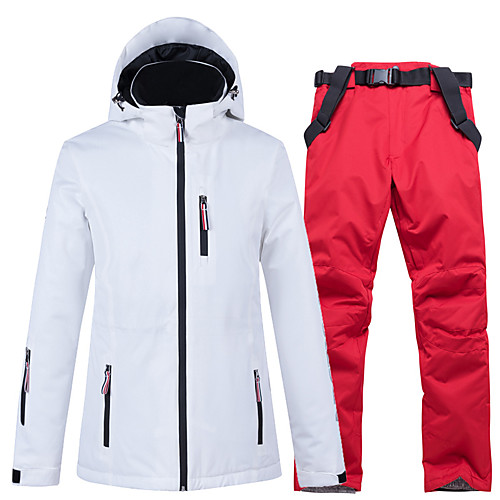 

Men's Women's Ski Jacket with Pants Skiing Snowboarding Winter Sports Waterproof Windproof Warm 100% Polyester Clothing Suit Ski Wear