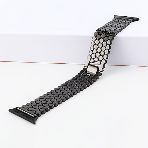 

Alloy Watch Band Black / White / Silver 23cm / 9 Inches 2.2cm / 0.9 Inches