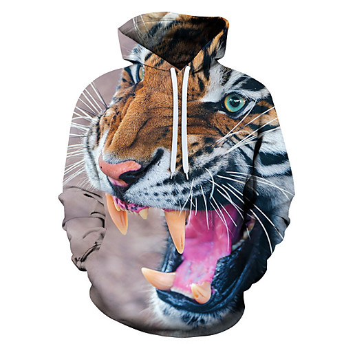 

Men's Hoodie Tie Dye 3D Skull Hooded Halloween Casual Halloween Hoodies Sweatshirts Rainbow
