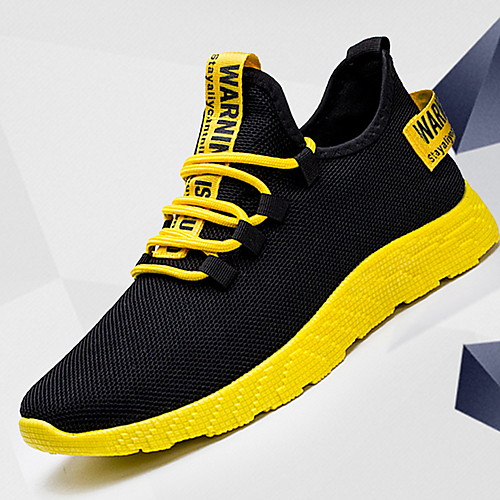 

Men's Comfort Shoes Winter Sporty / Casual Athletic Daily Outdoor Trainers / Athletic Shoes Running Shoes Canvas Breathable Non-slipping Shock Absorbing Mid-Calf Boots Yellow / Red / White Color