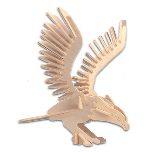 

3D Puzzle Jigsaw Puzzle Wood Model Animals DIY Wood Natural Wood Unisex Gift