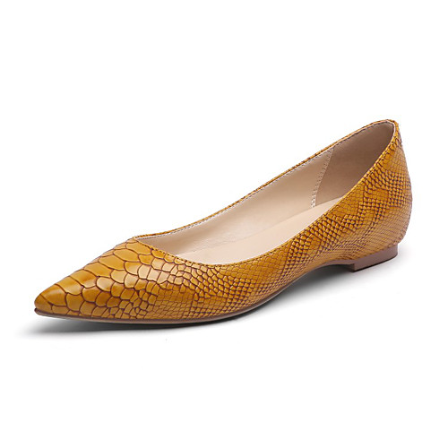 

Women's Flats Flat Heel Pointed Toe PU Spring & Fall Light Brown / Pink