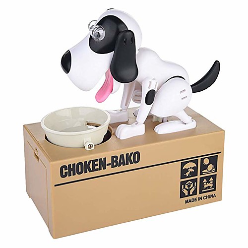 

1 pcs Choken Bako Bank Piggy Bank / Money Bank Saving Money Box Munching Toy ABS Dog Novelty Kid's Adults' Boys' Girls' Toys Gifts