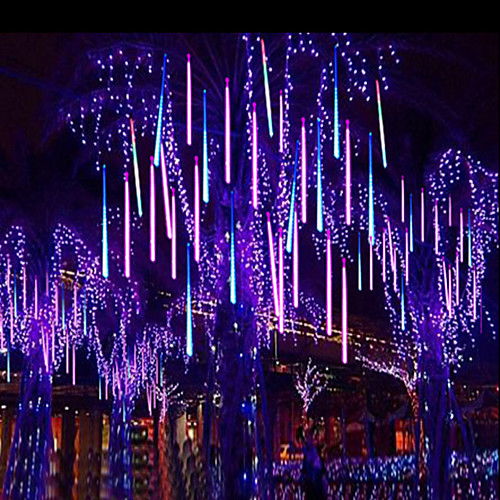 

30CM Meteor Shower Rain Tube LED String Light 16 Tube Falling Rain Drop Icicle Christmas Wedding Fairy Light Garland