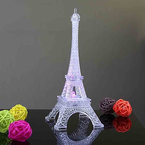 

LED Lighting Light Up Toy Transparent Colorful Eiffel Tower Kid's Adults' for Birthday Gifts and Party Favors