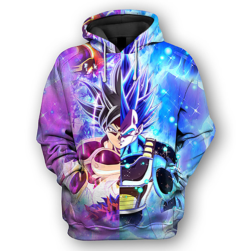 

Men's Plus Size Hoodie 3D / Character Hooded Casual Loose White Black Blue Red Yellow Gray XS S M L XL XXL XXXL XXXXL XXXXXL