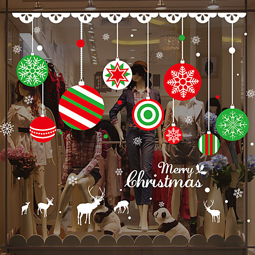

Christmas Wall Stickers Shop, Removable PVC Home Decoration Wall Decal