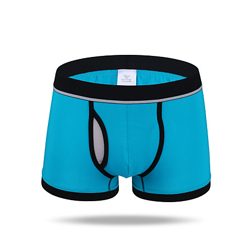 

Men's Sports Underwear Boxer Brief Trunks 1pc Stripe-Trim Cotton Sports Shorts Underwear Shorts Bottoms Running Walking Jogging Training Breathable Quick Dry Soft Fashion White Black Red Yellow Green