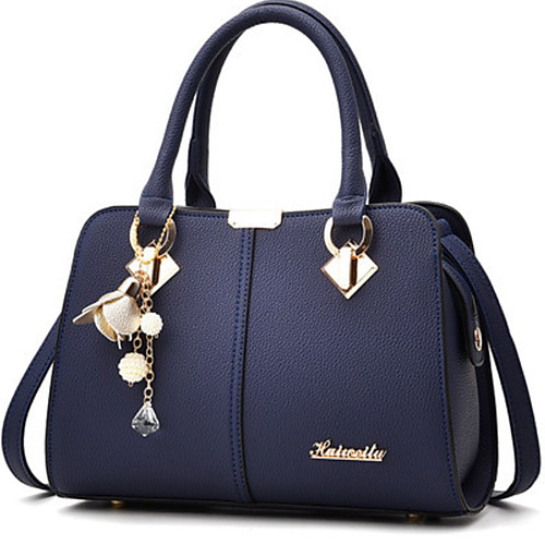 

Women's PU Top Handle Bag Solid Color Black / White / Red