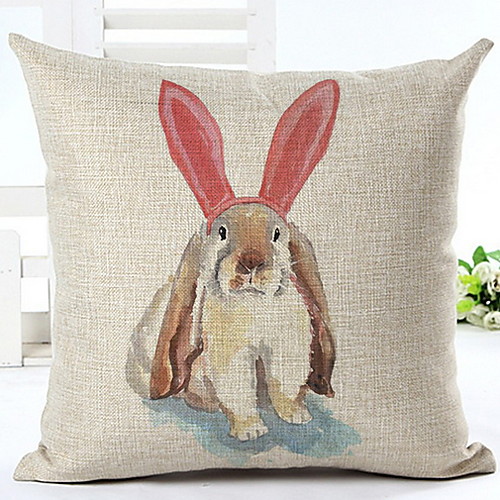 

Set of 1 Cotton Linen Blend Decorative Square Throw Pillow Cover Cushion Covers Pillowcase, Home Decor Decorations for Sofa Couch Bed Chair