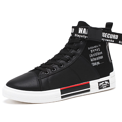 

Men's Comfort Shoes Fall Casual Daily Sneakers Canvas Black / White / White / Black