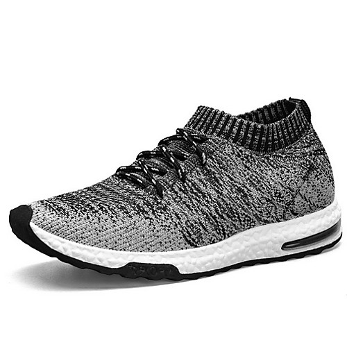 

Men's Comfort Shoes Fall & Winter Sporty Daily Trainers / Athletic Shoes Running Shoes Tissage Volant Breathable Black / Orange / Gray