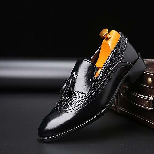 

Men's Faux Leather Spring & Summer / Fall & Winter Oxfords Walking Shoes Breathable Red / Brown / Black / Wedding