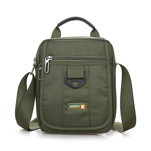 

Unisex Zipper Oxford Cloth / Nylon Crossbody Bag Solid Color Black / Army Green / Blue