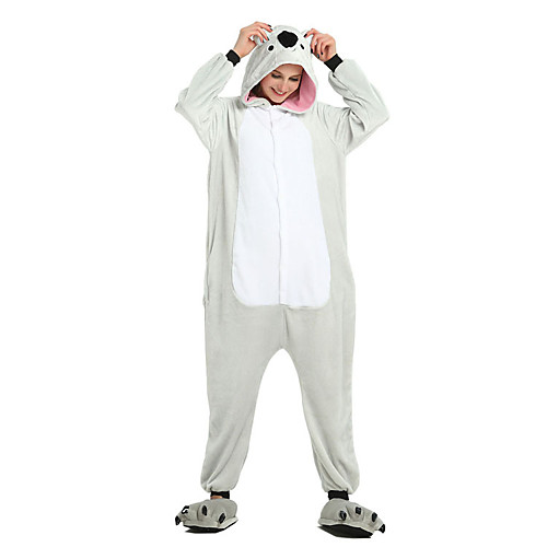 

Adults' Kigurumi Pajamas Koala Onesie Pajamas Flannel Fabric Gray Cosplay For Men and Women Animal Sleepwear Cartoon Festival / Holiday Costumes