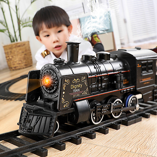 

Toy Trains & Train Sets Train Steam Locomotive Simulation Exquisite Parent-Child Interaction Plastic & Metal Kids Boys' Toy Gift