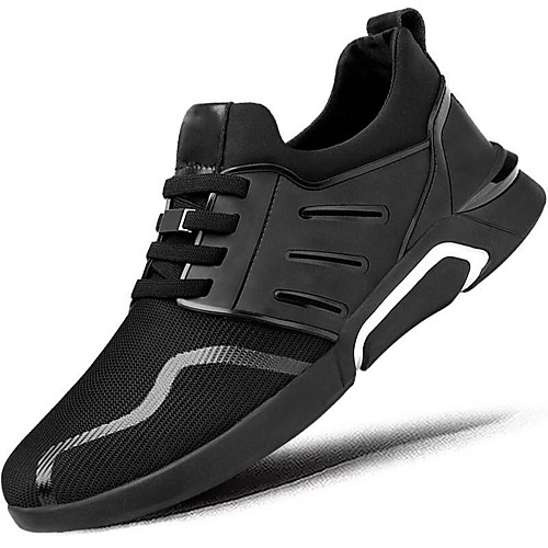 

Men's Spring & Summer / Fall & Winter Casual Daily Outdoor Trainers / Athletic Shoes Walking Shoes Faux Leather / PU Breathable Waterproof Non-slipping Black / White / Black