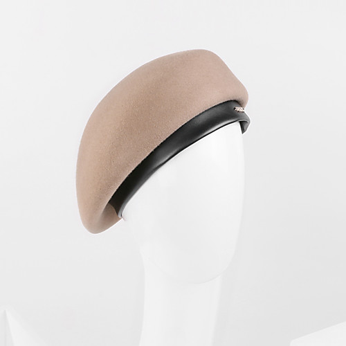 

100% Wool Hats with Cap 1pc Casual / Daily Wear Headpiece
