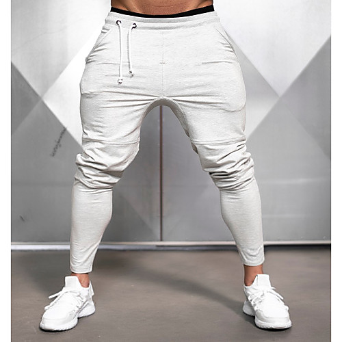 

Men's Sporty / Basic Jogger / wfh Sweatpants Pants - Solid Colored Sporty / Patchwork Black Light gray US34 / UK34 / EU42 US36 / UK36 / EU44 US38 / UK38 / EU46