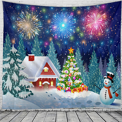 

Christmas / Classic Theme Wall Decor 100% Polyester Classic / Fantasy Wall Art, 150100 cm Decoration