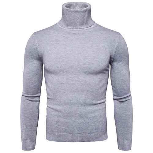 

Men's Color Block Long Sleeve Skinny Pullover Sweater Jumper, Turtleneck Winter Wine / White / Black US34 / UK34 / EU42 / US36 / UK36 / EU44 / US38 / UK38 / EU46