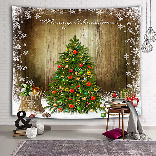 

Holiday Wall Decor 100% Polyester New Year's Wall Art, Wall Tapestries Decoration