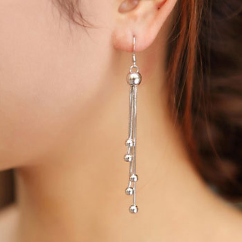 

Women's Earrings Tassel Precious Earrings Jewelry Silver For Daily