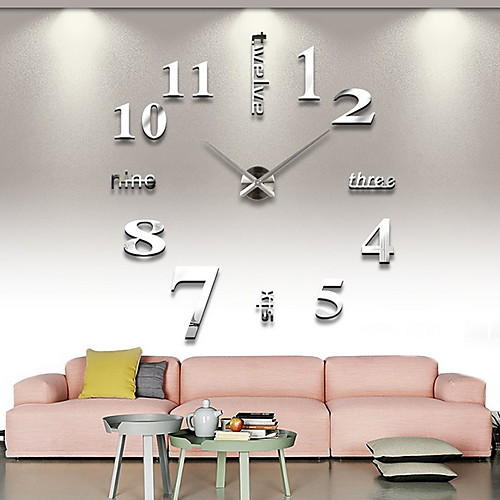 

Wall Clock,Modern Contemporary Stainless steel Irregular Indoor 100cm100cm