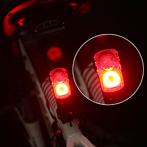

LED Bike Light Rear Bike Tail Light LED Bicycle Cycling Quick Release Lightweight Li-polymer 120 lm Rechargeable Battery Red Multi Color Camping / Hiking / Caving Cycling / Bike / 360° Rotation