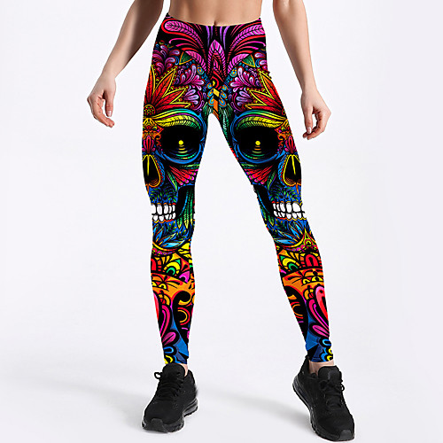 

Women's High Rise Yoga Pants Winter 3D Print Rainbow Fitness Gym Workout Tights Leggings Sport Activewear Breathable Moisture Wicking Butt Lift Tummy Control High Elasticity Skinny