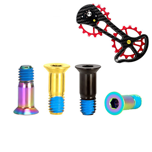 

Screws For Road Bike / Mountain Bike MTB Titanium High Strength / Durable / Easy to Install Cycling Bicycle Black Gold Camouflage