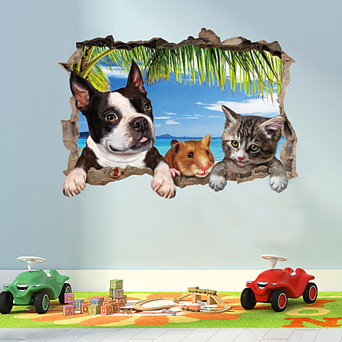 

Decorative Wall Stickers - Plane Wall Stickers / Animal Wall Stickers Abstract / Animals Bedroom / Kids Room